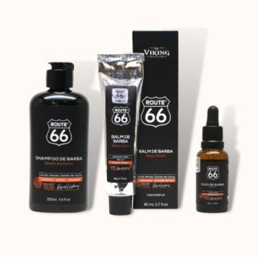 Imagem de Kit para Barba Route 66 - Shampoo + Balm + Óleo 30ml Rota 66 - Viking
