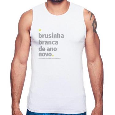 Imagem de Regata Brusinha branca de ano novo - Foca na Moda, Branco, GGG