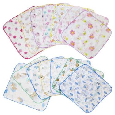 Imagem de Kit 5 Fralda De Boca + 5 Fralda De Passeio - Diversas Estamp - Dugu, N