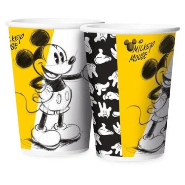 Imagem de Copo Papel 180ml Festa Mickey Fãs - 12 unidades - Regina -