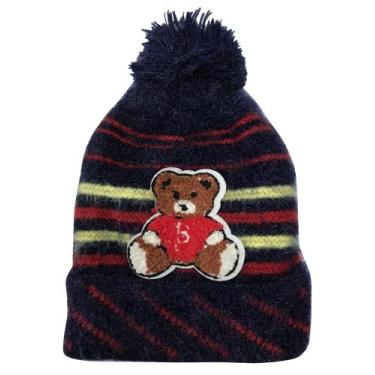 Imagem de Gorro Touca Infantil Forro Interno Quentinho Com Pompom Menino Menina 