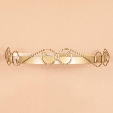 Imagem de Dossel de Berco De Bebe Para Parede Rococo Lateral Dourado - Amora Cas