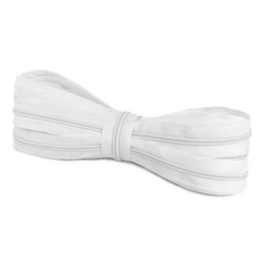 Imagem de Zíper Nylon 05 branco rolo com 100 metros + 100 cursor - Sifa aviament