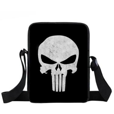 Imagem de Bolsa De Ombro Mochila Justiceiro Preta - Go Well Shoes