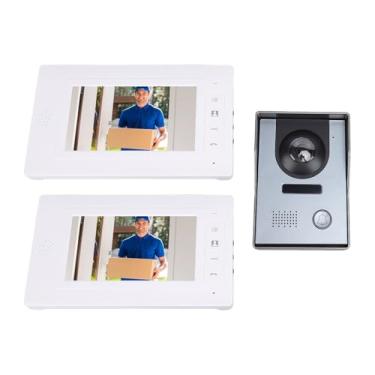 Imagem de Campainha de Vídeo, Tela TFT de 7 Polegadas, Câmera Grande Angular, Intercomunicador Bidirecional, Capa de Chuva, Câmera de Campainha Com Visão Grande Angular de 120º para