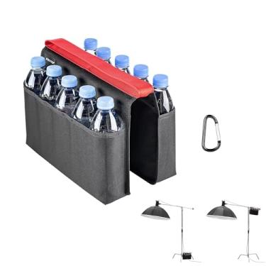 Imagem de Bolsa de peso de transporte com vários bolsos substitui saco de areia resistente, contrapeso de ajuste rápido para suporte de luz de fotografia, tripé, fonte de luz, microfone