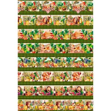 Imagem de Tecido Estampado Para Patchwork - Toscana : Barrados Toscana Olivia De