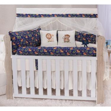 Imagem de Kit enxoval para berço rei leãozinho marinho menino - MEDINA CONFECÇÕE