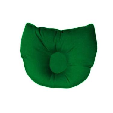 Imagem de Travesseiro Plagiocefalia Para Bebe Cabeça Chata - Happy Line, Verde