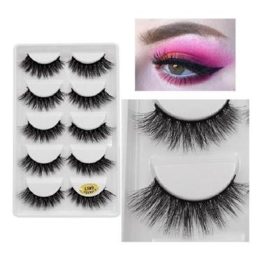 Imagem de Cílios Postiços G5-g6-g8 Mink 5 Pares - Eyelash, G603