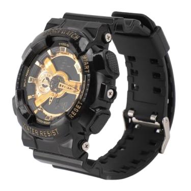 Imagem de Relógio Esportivo à Prova D'água 3ATM para Homens,Relógio Eletrônico Esportivo Durável Com Função Luminosa para Exteriores, Display Duplo Grande, Bateria de Longa Duração de 150mAh