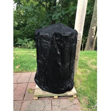 Imagem de Cozzka Capa para Defumador de Tambor Feio de 55 Galões para Defumador de Barril À Prova D'Água Resistente para Churrasco de Barril Capa para Defumador de Barril de 55 Galões Capas para Fogão Doméstico