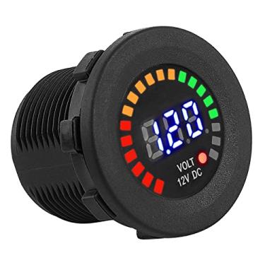 Imagem de Medidor de Voltímetro à Prova D'água Com Display Digital LED para Motocicleta e Carro 12V para Barcos ATV UTV