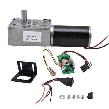 Imagem de Motor de Engrenagem Sem-fim Dc 12v, Motor Com Engrenagem Ccw, Mini Turbinas, Redução de Velocidade Sem-fim, Redutor de 12v Com Eixo de 8mm (12V400RPM)