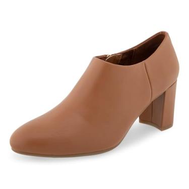 Imagem de Aerosoles Bota feminina de cano curto Bree, Couro sintético caramelo, 38