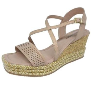 Imagem de Sandália Feminina Anabela Cortiça Moderna Conforto Bottero-Feminino