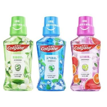 Imagem de Enxaguante bucal 250 ml Fresh Hálito à prova de traças, portátil, sem álcool (250 ml, menta vítrea)