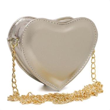 Imagem de Bolsa Feminina Transversal em Formato de Coração Elegância e Dia a Dia