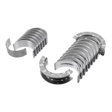 Imagem de ACROPIX Kit de rolamento principal e biela Nº 12637382/12668199 para Chevrolet Malibu 2016-2022 Rolamento da haste do virabrequim do motor metal prateado 18 peças