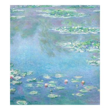 Imagem de Tampa magnética de máquina de lavar louça Naanle Pintura a óleo Nenúfares