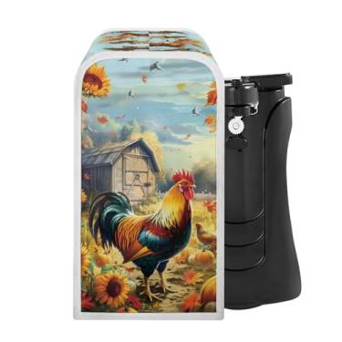 Imagem de TODIYADDU Abridor de lata de galinha de campo para mulheres, abridor de latas elétrico, capa contra poeira com armazenamento versátil, pequenas capas de utensílios de cozinha para abridores de