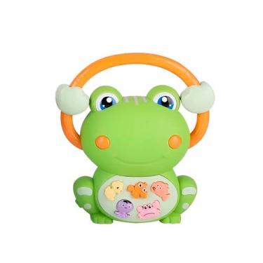Imagem de Brinquedo Sapinho Sons de animais Piano Luz A Pilha - ShopMix