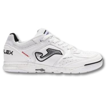Imagem de Chuteira Futsal Joma Top Flex Rebound Unissex Branco Preto