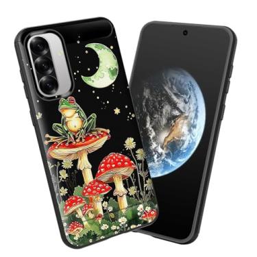 Imagem de smauncucn Capa para Galaxy A36 5G/Galaxy A56 5G, capa protetora antiderrapante de TPU macio e fina para Samsung Galaxy A36/A56 5G 17.0 cm, sapo cogumelo estético