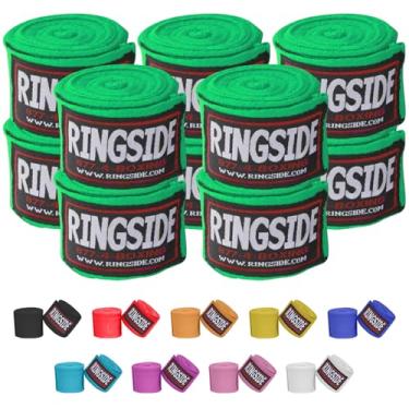 Imagem de Ringside Mexican Style Boxing Hand Wraps (5 Pairs Pack), Neon Green, 180"