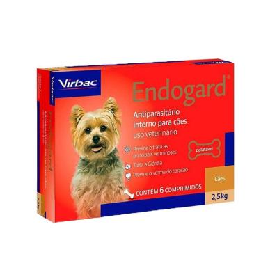Imagem de Endogard Vermífugo Cães 2,5kg - c/ 6 Comprimidos Virbac