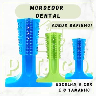 Imagem de Mordedor Dental Interativo para Cães Escova de Dentes com Compartimento para Pasta
