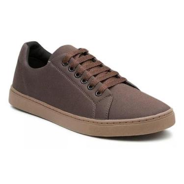 Imagem de Sapatênis Masculino Clássico Liso Cadarço Casual Conforto - Jpx, 41, M