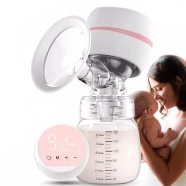 Imagem de Bomba Elétrica Tira Leite Digital Com Mamadeira 180Ml Usb - Laurus