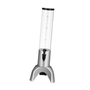 Imagem de Ｂｅｓｇａ Mimosa Tower Beverages Tower estável Fácil de limpar o dispensador de cerveja de mesa de grande capacidade para eventos ao ar livre em casa, Prata, 1.5l