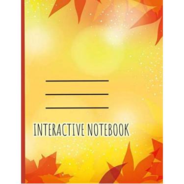 Imagem de Caderno interativo: 21 x 28 cm Caderno de redação INB em branco: Índice pré-fabricado, páginas numeradas, papel de desenho (lado esquerdo da saída), glossário pautado (lado direito de entrada) com capa mole