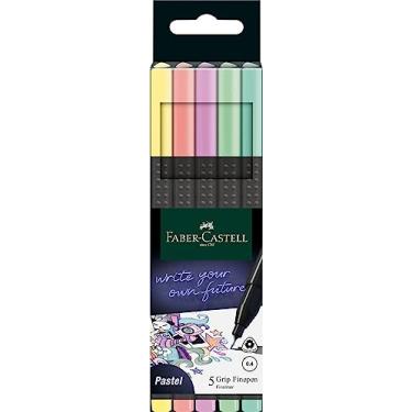 Imagem de Faber-Castell Caneta pastel Grip Finepen – conjunto de cinco
