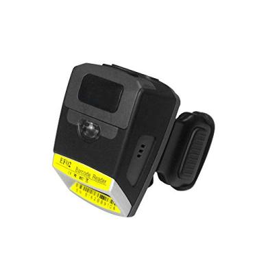 Imagem de Posunitech Scanner de código de barras de anel 2D Bluetooth com leitor 2D QR Zebra SE4107, leitor portátil de código de barras de dedo, funciona com Windows, Mac OS, Android 4.0+, iOS