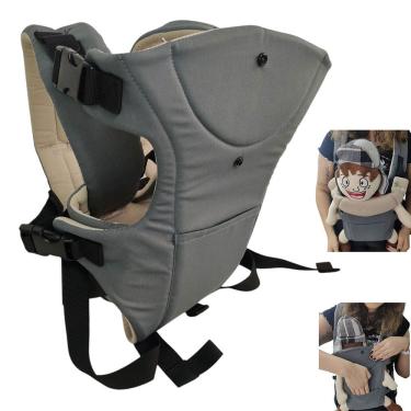 Imagem de Canguru Carregador Bebe Criança  Sentado Viagem Passeio Alça Ajustavel Pratico Seguro Resistente Confortavel