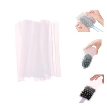 Imagem de Rede de proteção de pente de cabelo para pente de airbag, rede de limpeza descartável para remoção de pelos para escova de pente de animais de estimação, branca