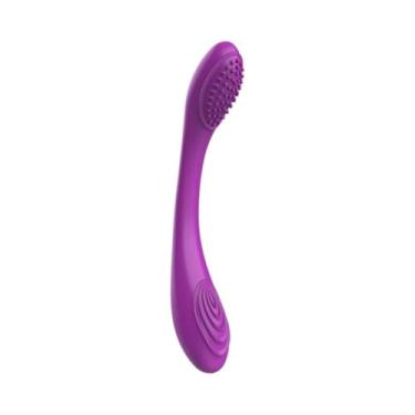 Imagem de Vibrador Ponto G Nina Ponta Dupla 10 Modos De Vibração Discreto Recarregável [ROXO]
