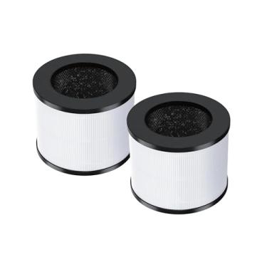 Imagem de Nispira Filtro de substituição 3 em 1 de carbono ativado HEPA verdadeiro EPI153 compatível com purificadores de ar MOOKA & KOIOS EPI153 EP1153 EPI-153 EP1-153, 2 pacotes