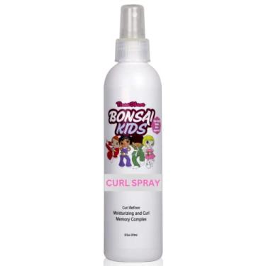 Imagem de Bonsai Kids Hair Care Spray Para Cachos 8Oz Fl. Oz., Sem Lágrimas - Cabelo Birracial Infantil, Restaura O Dia Todo, Salta E Fixa