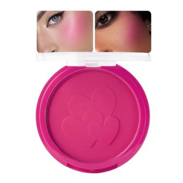 Imagem de HHLTOH Paleta De Maquiagem Blush Rosa Fosco Para Bochechas, Facial, Creme Monocromático Bean Mulheres Mais Velhas, Escuro Monocromática Pigmentada Natural 02