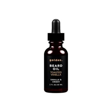 Imagem de Golden Grooming Company Óleo Para Barba Masculino, Kit De Crescimento Natural Com Rícino, Jojoba E Oliva, Hidrata Modela, Aroma Baunilha Torrada, 58 G