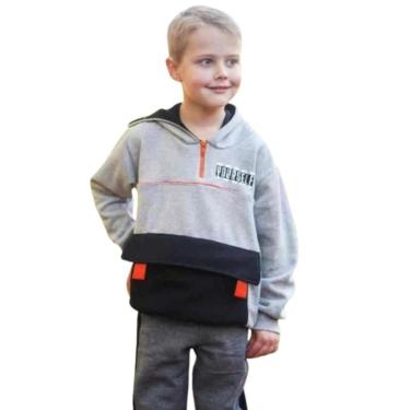 Imagem de BLUSA MOLETOM INFANTIL MASCULINA MENINOS JUVENIL PELUCIADA 2 ANOS A 16 ANOS-Masculino