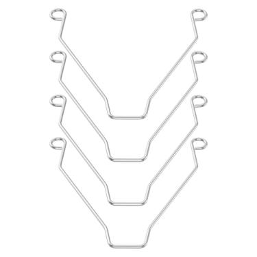 Imagem de WKZO Pacote com 4 clipes de mola de grade S97017068 para tampa de ventilador de banheiro de 22 x 23 cm, clipes de ventilação de aço inoxidável para C350GN/690/693/VC305C3N/695/696N