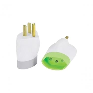 Imagem de Pino Adaptador Daneva 2p+t 15a 250v Dn1633 Cor Sortida