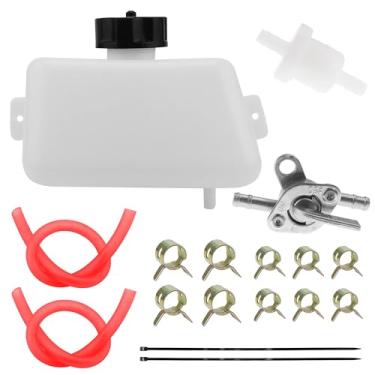 Imagem de PRO BAT Tanque De Combustível A Gasolina + Válvula Corte Em Linha, Mangueira Filtro Petcock Para 2 Tempos 43 47Cc 49Cc Quad Atv Mini Moto Kids Dirt Pit Bike Pocket Rocket Scooter