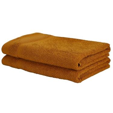 Imagem de Kit Toalha de Banho Döhler Marrocos 100% algodão, gramatura de 450g/m² (2 Banho) (Mostarda)