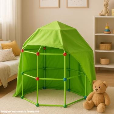 Imagem de Barraca Infantil Cabana Tenda Facil de Montar Toca Casinha Menino Menina
